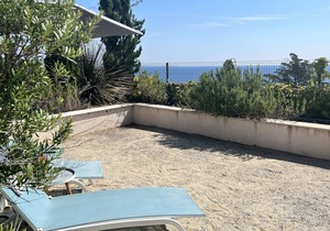 100m from beach, modern functional apartment sea wiev, Terrasse