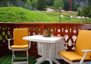 100m from ski slopes, 1st floor, balcony, tv, ski locker, 25m², Pralognan-la-Vanoise