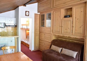 10m from ski slopes, 4th floor, balcony, parking, tv, ski locker, 24m², Pralognan-la-Vanoise