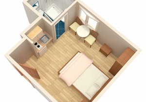 15 m² Studio flat ∙ 1 bedroom ∙ 3 guests