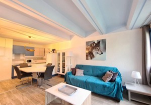 150m from ski slopes, 4th floor, view ski slopes, tv, 43m², Flaine
