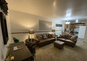 2 bedroom, 1 bath quiet lodge close to town with forest views!