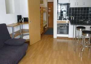 300m from resort center, 3rd floor, balcony, tv, ski locker, 25m², Flaine