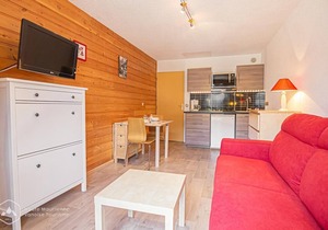 300m from ski slopes, balcony, tv, ski locker, 21m², Aussois