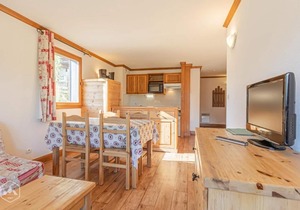 300m from ski slopes, floor -2, fitness, balcony, tv, ski locker, 50m², Aussois