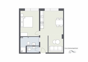 45 m² Apartment ∙ 1 bedroom ∙ 4 guests