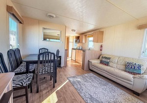 6 berth caravan for hire with decking at Manor Park in Norfolk ref 23017S