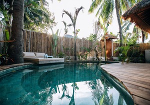 A unique French owned boutique hotel on the paradise island of Gili Trawangan