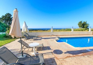Achilles Beach Villa Thio: Large Private Pool, Walk to Beach, Sea Views, A/C, WiFi, Car Not Required - 2110