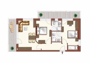 Apartment ∙ 5 guests