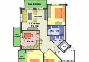 Apartment Azurit 1 in Saas-Fee - 6 persons, 3 bedrooms