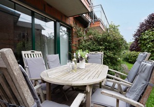 Apartment Das Storchennest with terrace in the Villa Seewind in Dahme