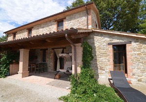 Apartment in Pennabilli with Garden, Garden Furniture, BBQ
