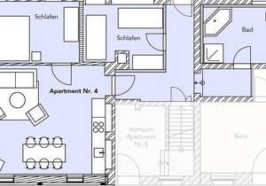 Apartment No. 4, 2 bedrooms - Altendorfer Vorwerk - holiday apartments