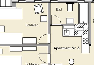 Apartment No. 6, 2 bedrooms - Altendorfer Vorwerk - holiday apartments
