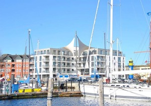 Apartmenthaus Hafenspitze Ap 42 'Segler', mit Sauna, Blickrichtung offene See