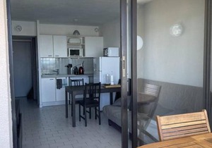 Appartement 2 pièces cabine - 5 pers, clim, parking privé, à 50m de la plage - FR-1-388-34
