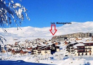 Appartement lumineux 2 pièces avec balcons et animaux admis à La Toussuire - FR-1-417-123