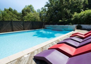 Beautiful typical Basque house in residence with swimming pool