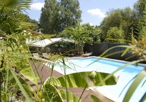 Beautiful typical Basque house in residence with swimming pool