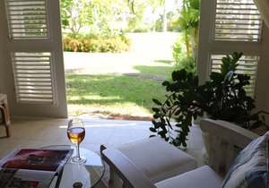 Beautiful secluded Villa with views across the golf course to the Caribbean Sea.
