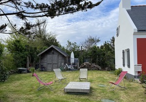 Belle Ile en Mer, traditional farmhouse in hamlet near Locmaria