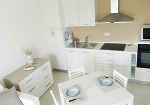 Brand new two-story apartment in residence with pool, equipped with washing machine
