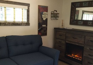 Cabin with Kitchenette sleeps up to 4. 22 miles from ski resorts.