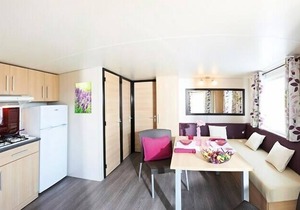 Camping Le Lac Bleu* - Mobile home Loft Confort 4 rooms 6 people Air-conditioned