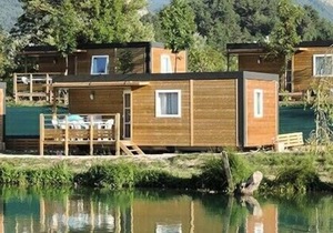 Camping Le Lac Bleu* - Mobile home Loft Confort 4 rooms 6 people Air-conditioned
