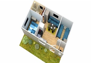 Camping Les Grosses Pierres ***** - Mobil Home 3 Rooms 4 People