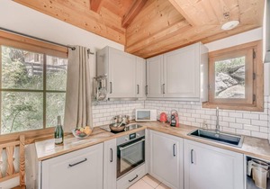 Chalet, 200m from ski slopes, view mountain, terrace, balcony, fireplace or stove, tv, ski locker