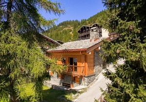 Chalet, 50m from ski slopes, view mountain, terrace, fireplace or stove, tv, ski locker, 130m²