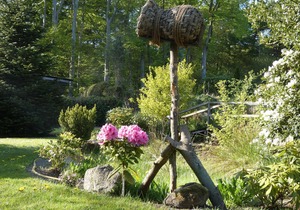Chalet for rent in wooded area