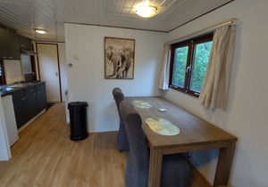 Chalet for rent located on a beautiful ornamental pond