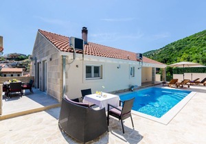 Charming Mokosica Villa 3 Bedrooms Villa Tranquility Nest Beniva Private Pool Partial Sea Vi