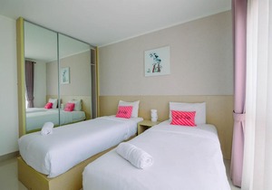Cozy 2BR Apartment with Sofa Bed at Tamansari Semanggi By Travelio