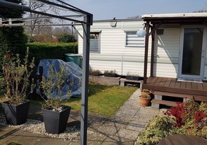 Cozy mobile home on the 4 * Park de Brem in Renesse