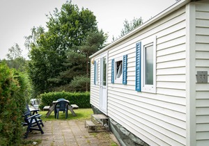 Cozy mobile home with terrace, in the Ardennes