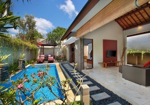 Cozy One Bedroom Deluxe Villa in Jimbaran with a private pool