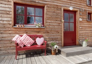 Cozy vacation apartment (40 sqm) in the new organic wooden house and large terrace