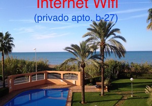DENIA-FLAMINGO-DIRECT BEACH-FRONT VIEWS-SWIMMING POOL-WIFI-PARKING-CLIMATIZATION