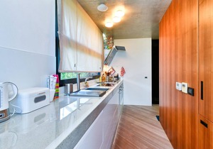 Designer house with appealing architecture for stylish vacations.