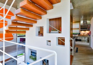 Designer house with appealing architecture for stylish vacations.