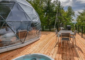 Dome at Bel Air - Ideal for a couple - Private Jacuzzi & shared sauna - Bbq