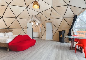 Dome at Bel Air Ideal for a couple - Private Jacuzzi & sauna - Bbq - Fireplace