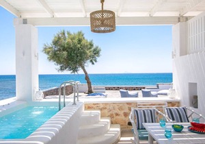 Elite Santorini Villa Aegean Melody Suites 2 Bedroom Heated Outdoor Jacuzzi Vlyxada