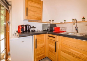 Enjoy a wonderful view of the countryside from the inviting vacation home with pool.