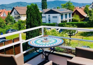 Ferienwohnung mit Seesicht und Balkon, 1 Schlafzimmer, max. 2 Personen