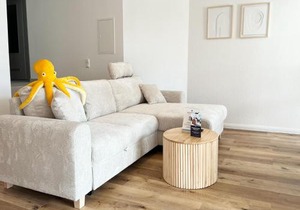 Ferienwohnung mit Meerblick und Terrasse - Nur 50 Meter zum Strand - inklusive eigenem Parkplatz und Fahrradunterstellplatz
